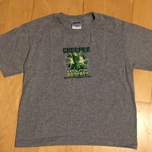 One-of-a-kind embroidered Minecraft Creeper T
